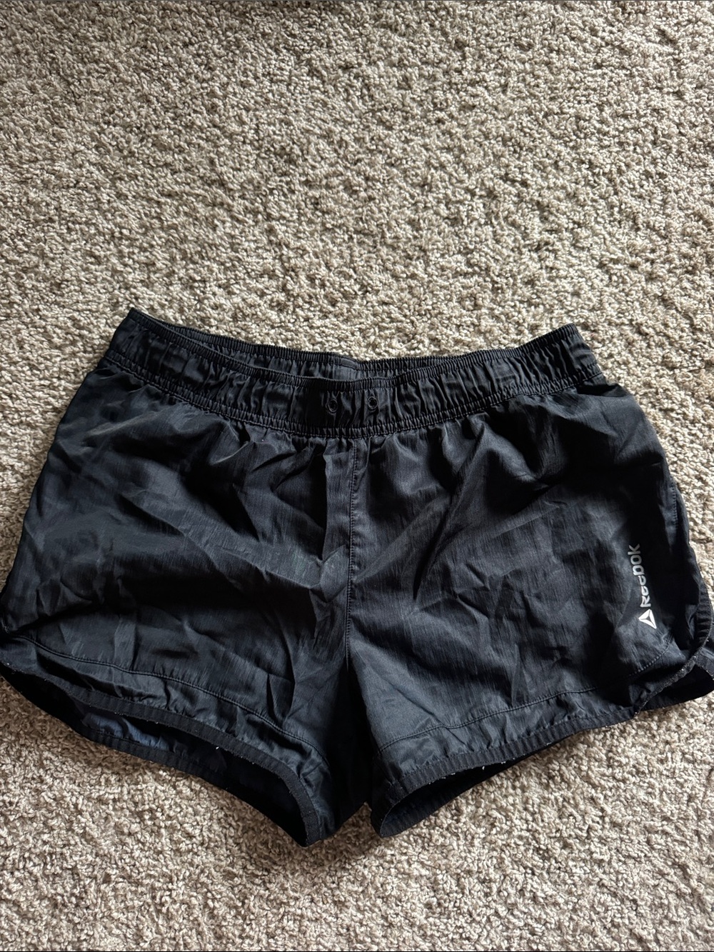 Reebok Black Women's Athletic Shorts with Elastic Waist